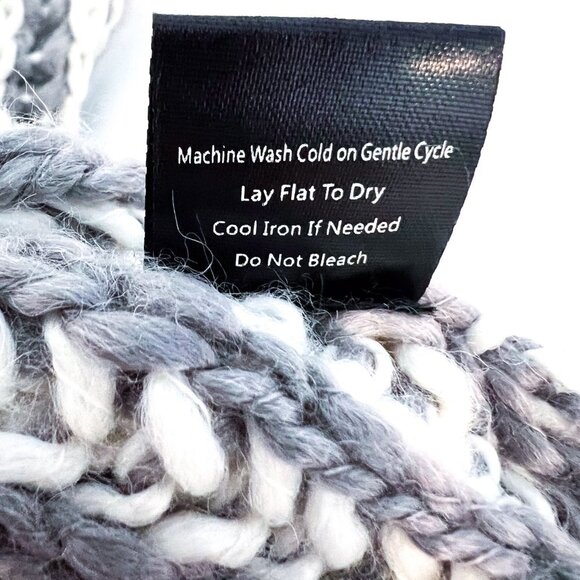 NEW! Cozy Handmade Weave Striped Sweater Large - Picture 12 of 12